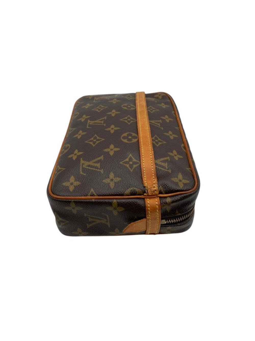 Louis Vuitton Monogram Compiegne 23 Clutch Pouch Leather Brown Gold Vintage - Picture 5 of 10